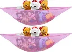 Handy Laundry Jumbo Toy Hammock Pink Organize Stuffed Animals &amp; Children&#039;s To...