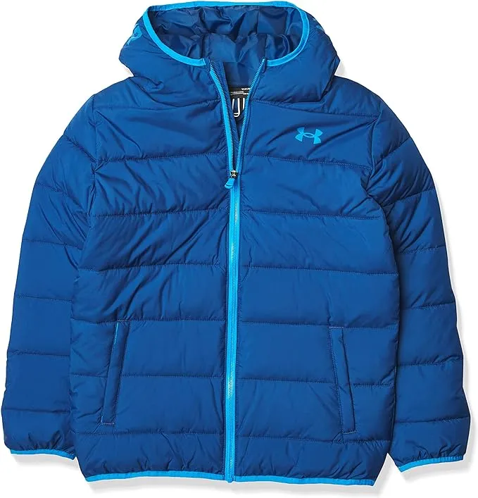 Under Armour Boys' Pronto Puffer Jacket, Mid-Weight, Zip Up Closure, Repels Water