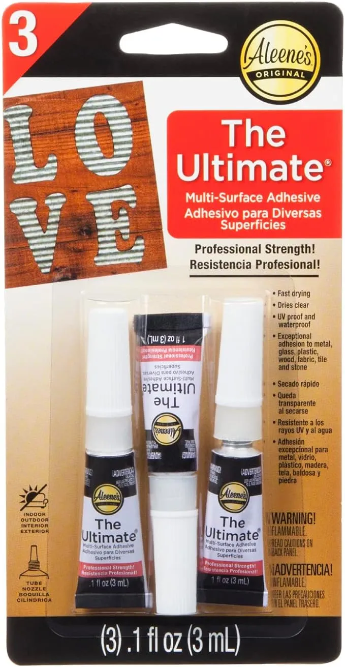 Aleene's 33411 Ultimate Multi-Surface Adhesive (Pack of 3)