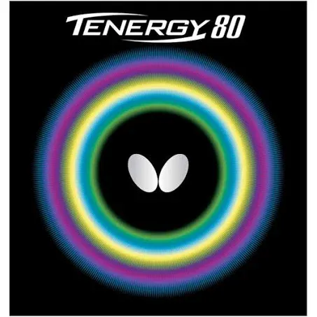 Butterfly Tenergy 80 Table Tennis Rubber, 2.1 mm, Black