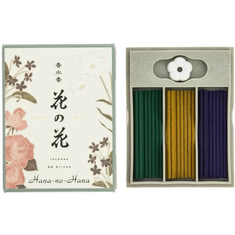 nippon kodo Hana-no-Hana Assortment 30 Sticks (Rose, Lily, & Violet), Japanese Quality Incense