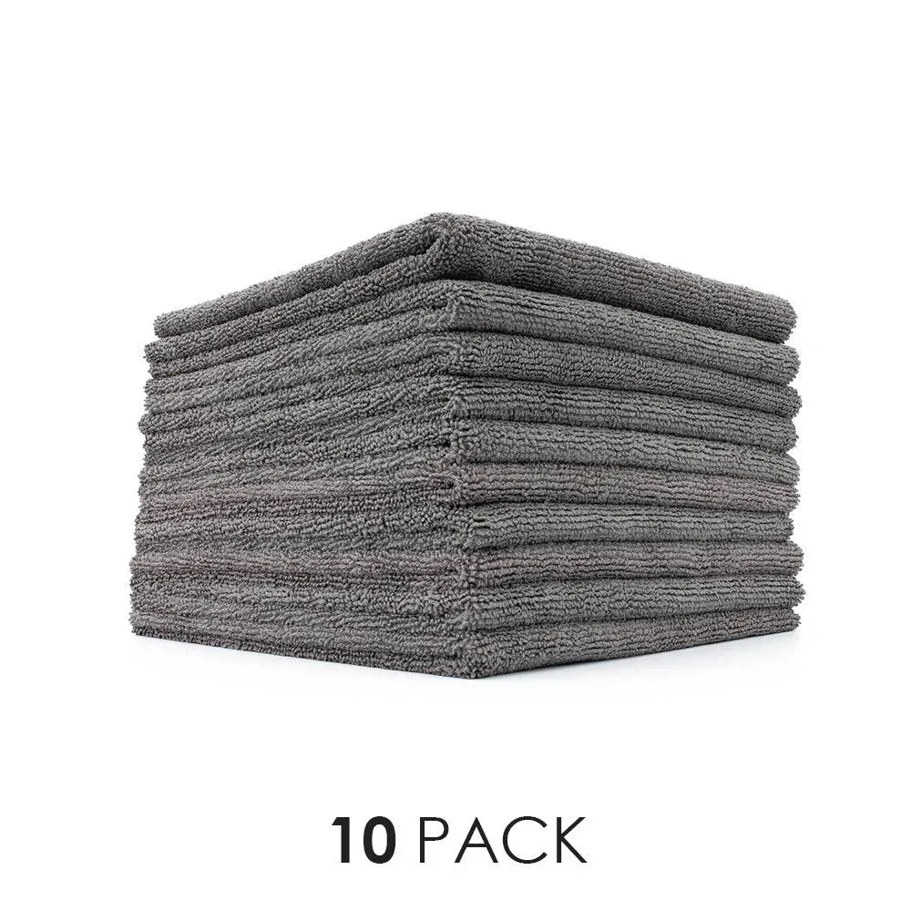 The Rag Company - Eagle Edgeless 600 (3-Pack) Professional Korean 70/30 Blend Super Plush, Microfiber Auto Detailing Towels, Buffing & Polishing, 600gsm, 16in x 16in, Dark Grey