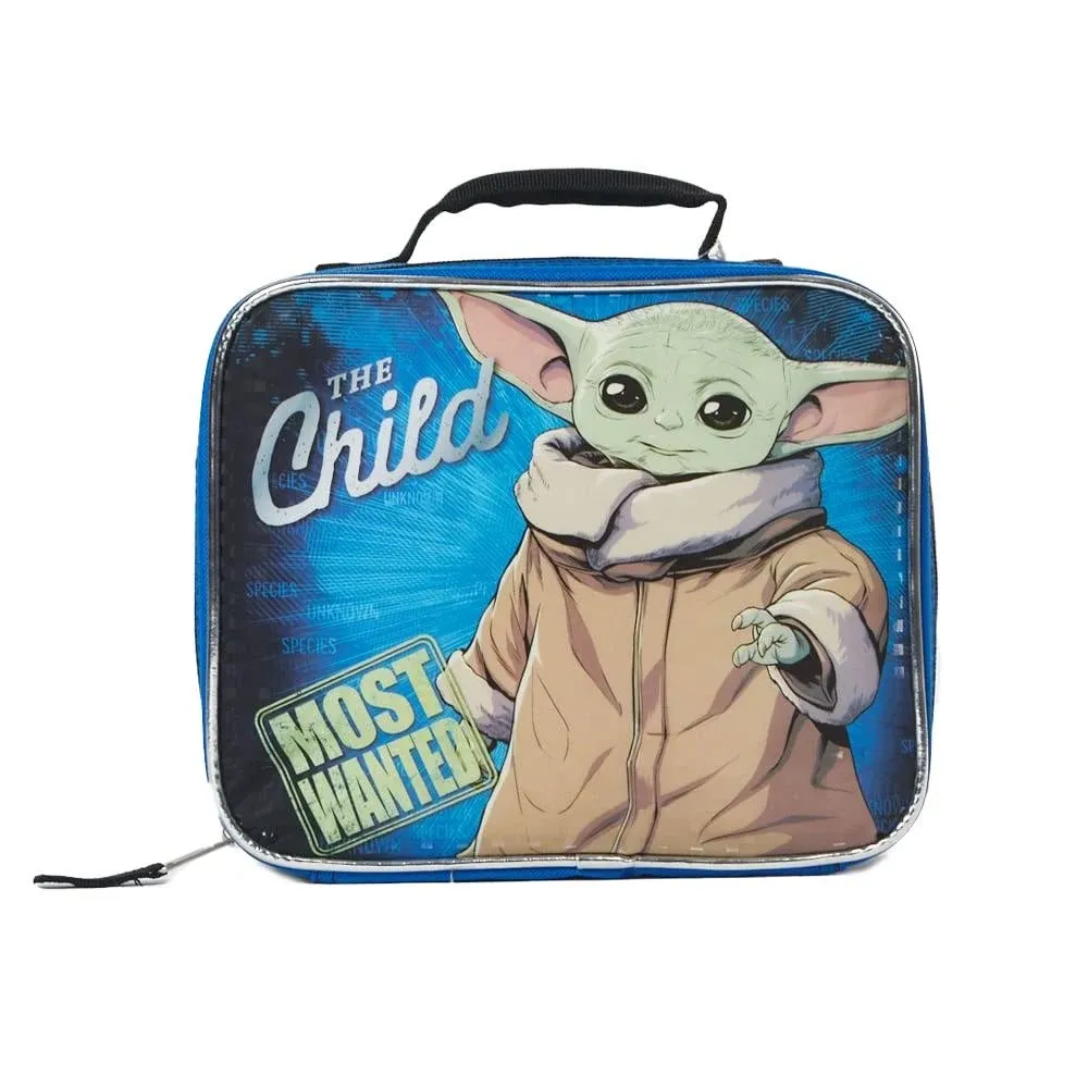 Star Wars Baby Yoda Lunchbag Mandalorian Insulated Lunch Box Blue, Infant Unisex ...