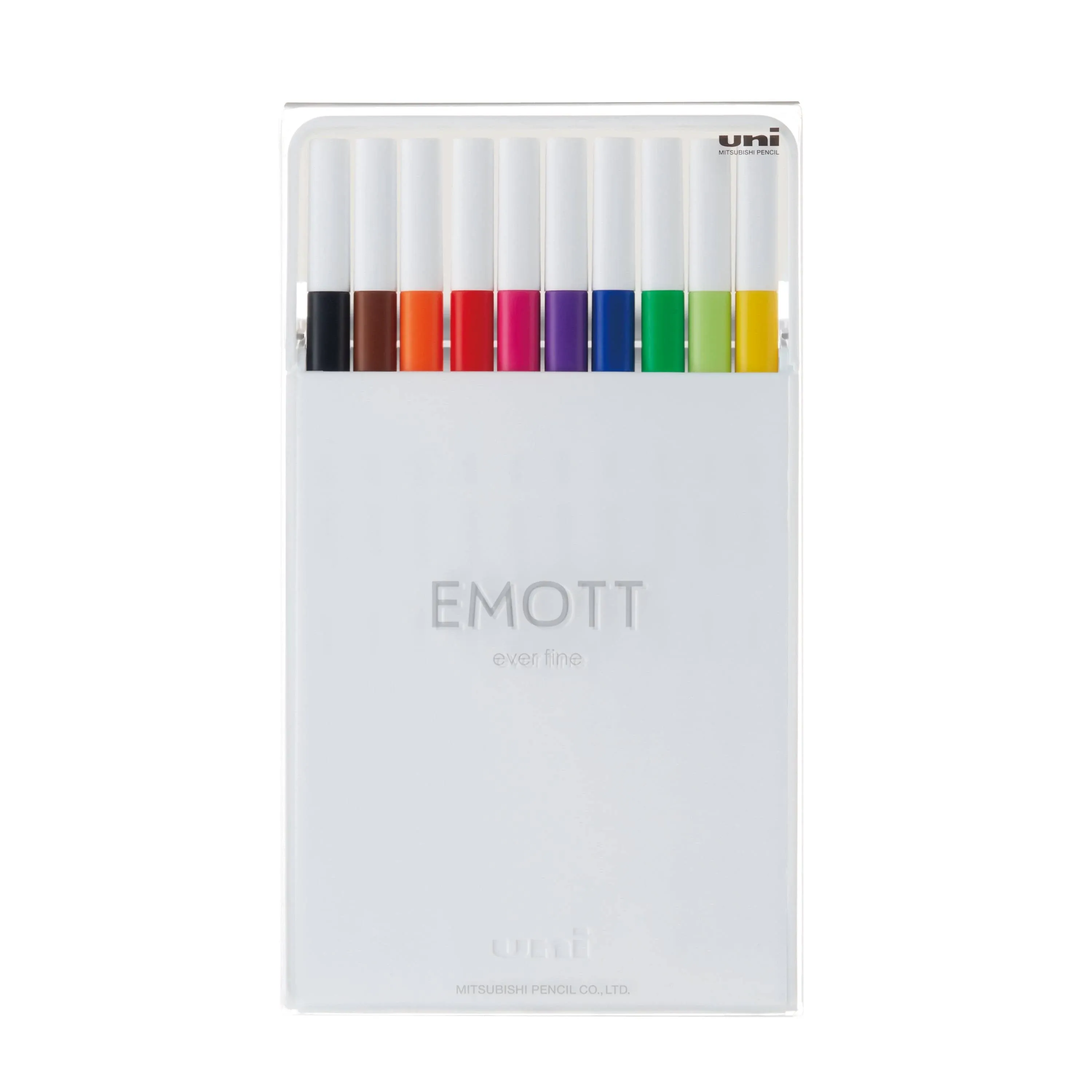 Emott Ever Fine Color Liners Set of 10 #1 Vivid