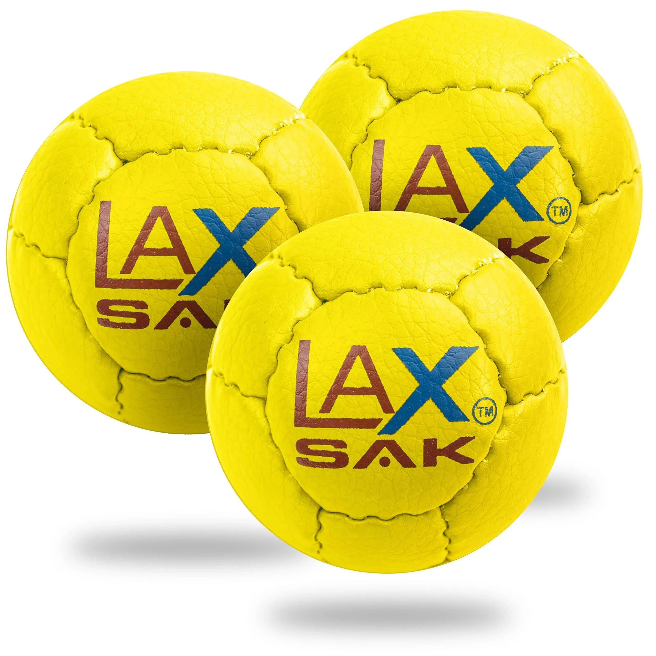 Yellow Lacrosse Sak Balls, 3 Pack, Men's