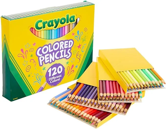 Crayola Colored Pencils, No Repeat Colors, 120 Count, Gift