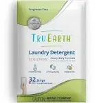 Tru Earth Platinum Laundry Detergent Sheets - Up to 128 Loads (64 Sheets) - Heavy Duty Ultra-Concentrated Advanced Formula - Fragrance Free