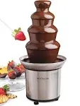 Nostalgia 4 Tier Chocolate Fondue Fountain - Stainless Steel