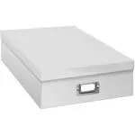 Pioneer Jumbo Scrapbook Storage Box, Crafters White, 14 3/4" x 13" X3 3/4"