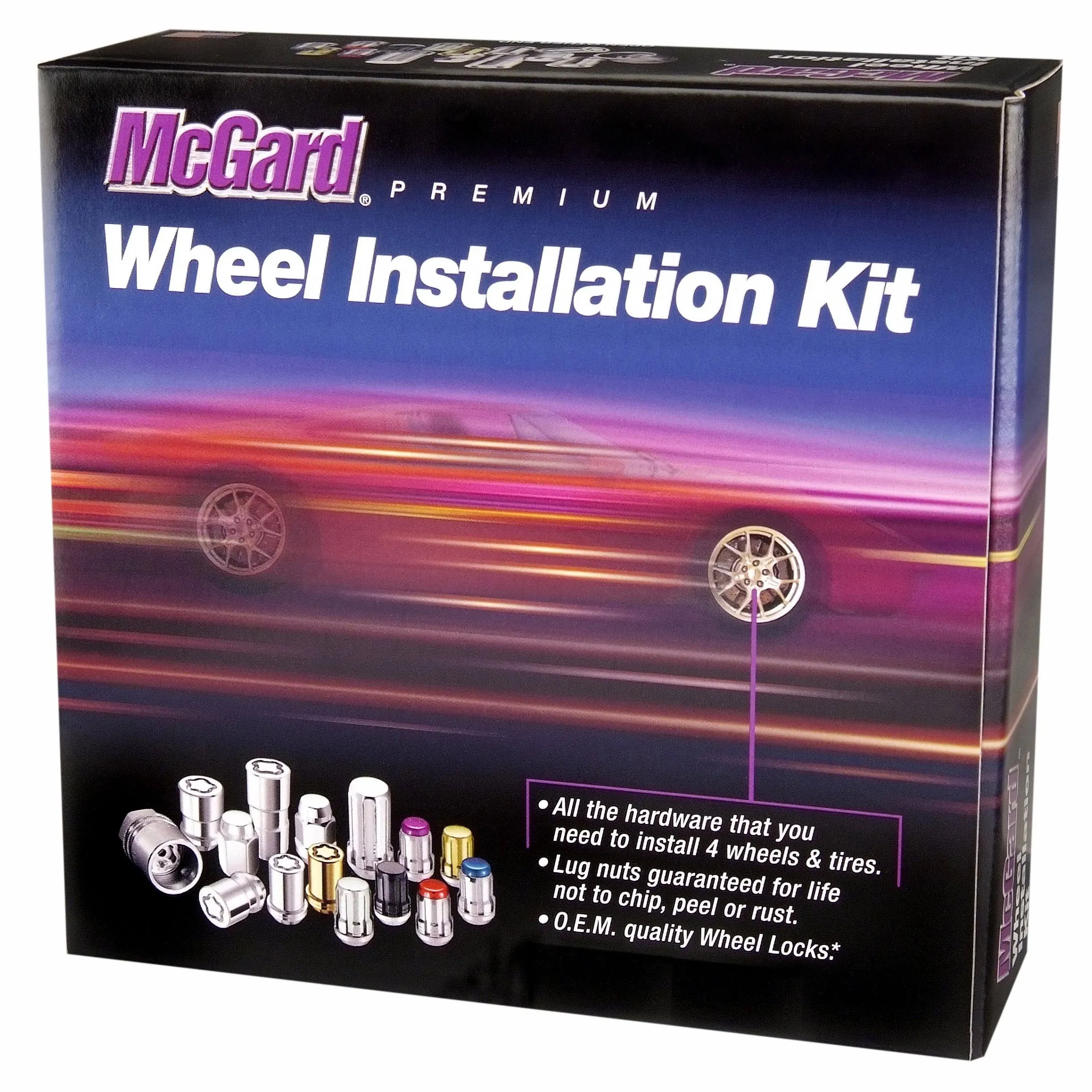 McGard 84638 Chrome Cone Seat Wheel Installation Kit; 6 Lug (M14 x 1.5)