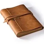 Leather Journal for Writing MAYBELL Genuine Leather Bound Journal for Men Women