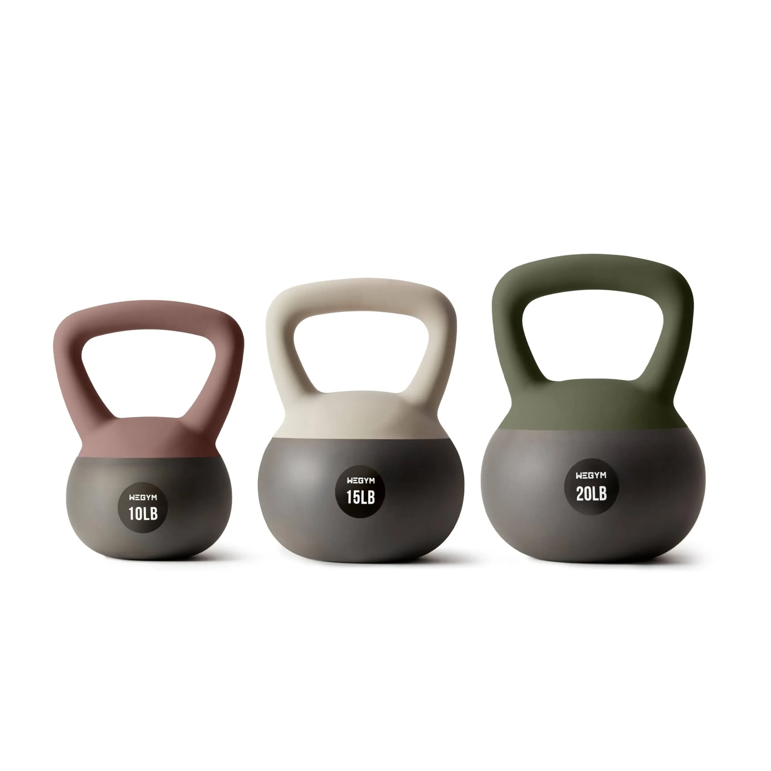 Soft Kettlebells with Cushioned Impact-Resistant Base and Anti-Slip, Wide-Grip Handle for Home Workouts, Weightlifting, and Personal Training