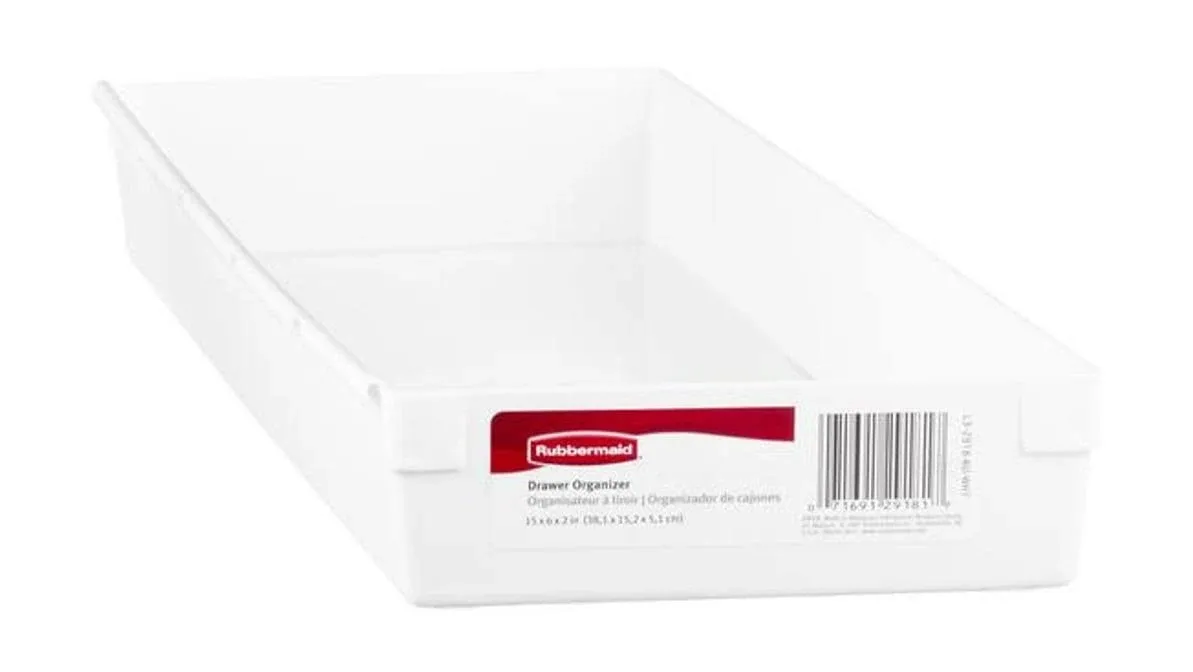 Rubbermaid 2918-RD-WHT Drawer Organizer