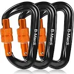 Carabiner Clips Heavy Duty 12kN (2697 lbs)-Lightweight Locking Carabiners for Camping, Hiking, Hammock, Dog Leash Harness, Outdoor and Gym etc, Keychains& Utility