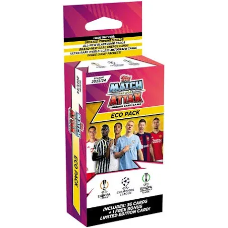 2023-24 Topps Match Attax UEFA Champions League Cards - Eco Blaster (36 Cards + 1 LE)