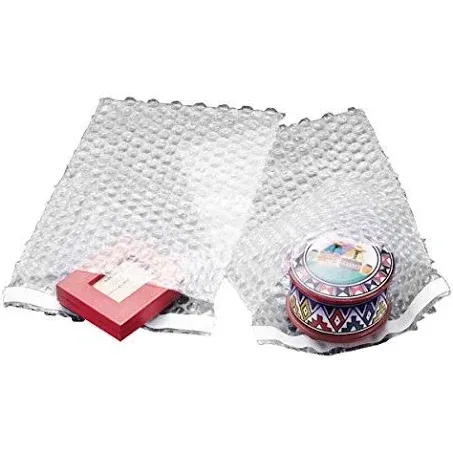 100 4x5.5 Clear Self-Sealing Bubble Out Bag Pouches from The Boxery