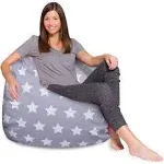 Posh Creations Bean Bag Chair for Kids, Teens, and Adults Includes Removable and