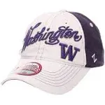 NCAA Zephyr Washington Huskies Womens Vogue Relaxed Hat, Adjustable, White/Team Color