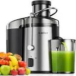 Loilat Juicer Machine 500W Juicer with 3 Wide Mouth for Whole Fruits and Veg Centrifugal Juice Extractor with 3-Speed Setting Easy to Clean Stainless