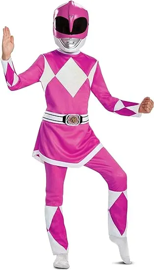 Disguise Pink Ranger Deluxe Child Costume, Pink, Size/(4-6x)