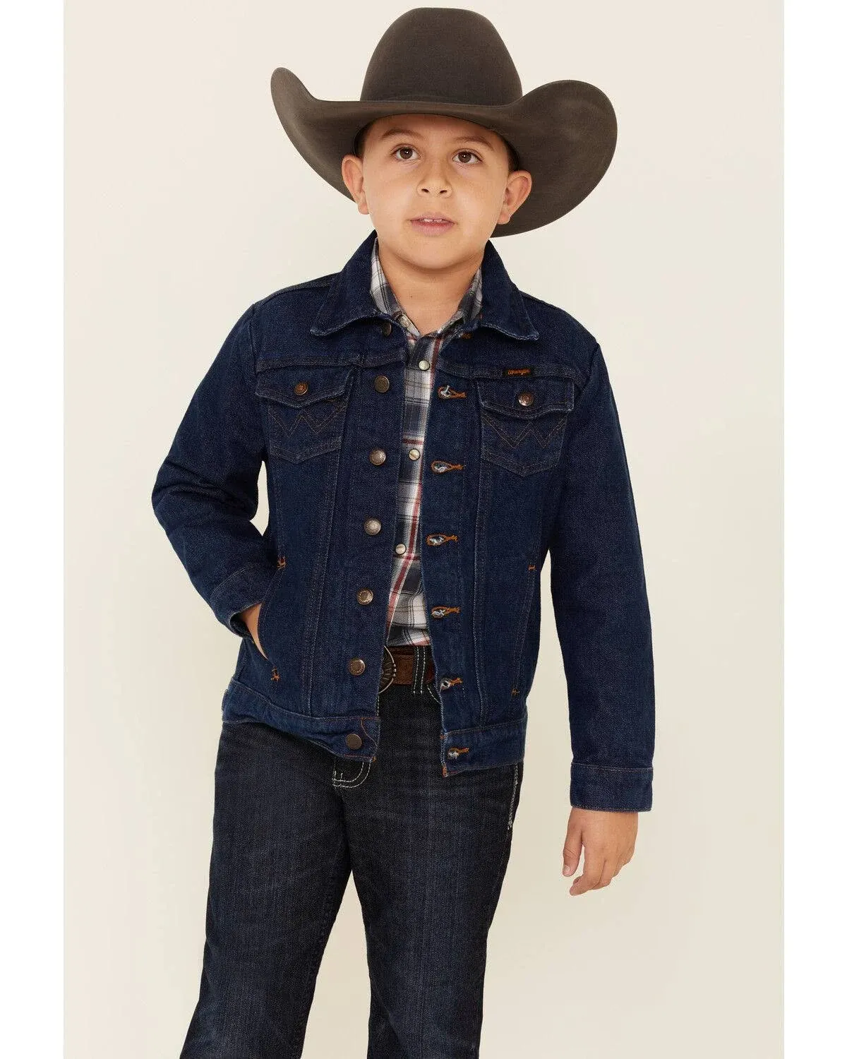 Boy's Wrangler Cowboy Cut Denim Jacket