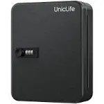 Uniclife 48-Key Steel Key Cabinet with Combination Lock Wall Mounted Key Organiz