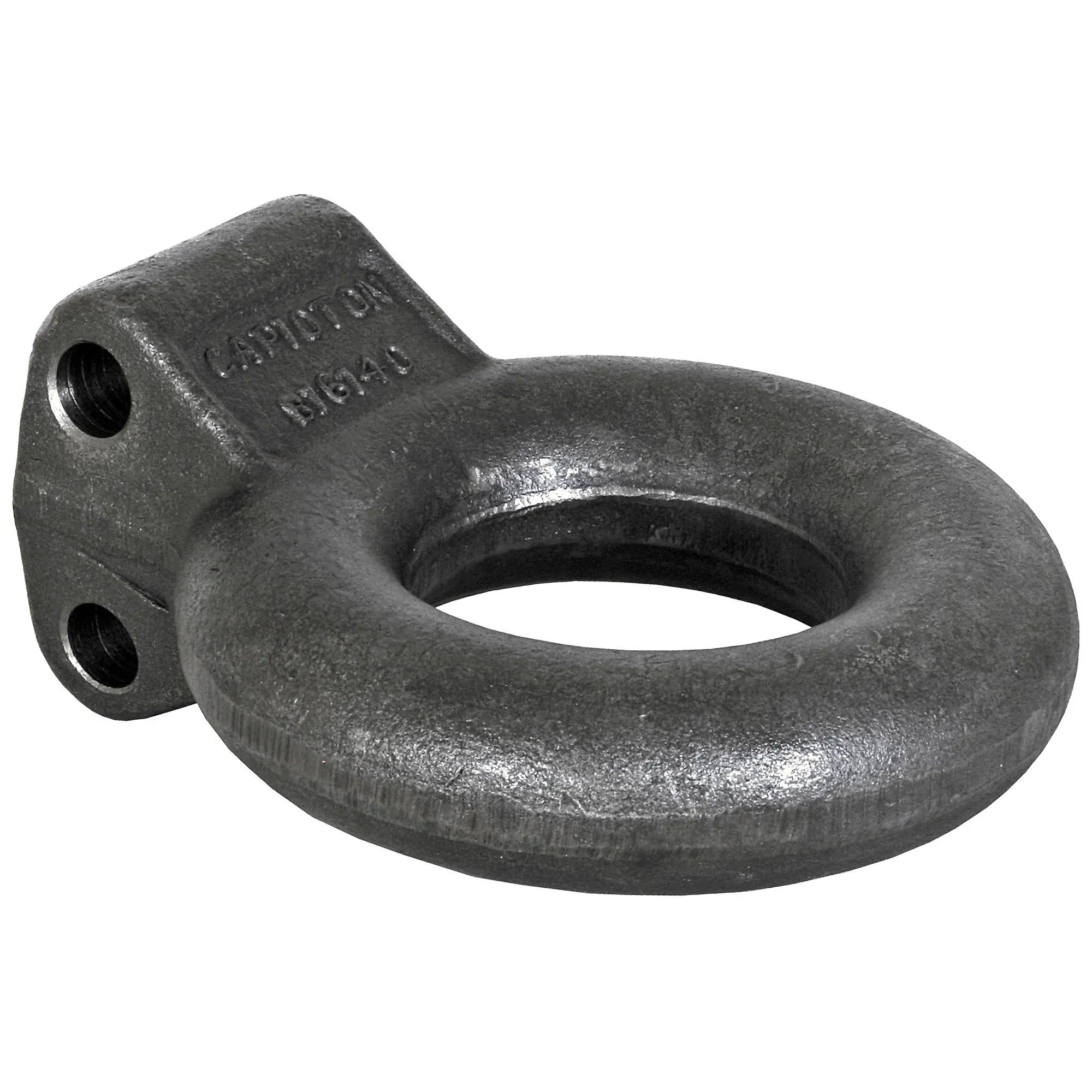 Buyers Products B16145 Plain Finished Forged Steel Tow Eye, 3" ID, 12.5 Ton Towing Eye, Pintle Hook Hitch Lunette Ring for Adjustable Channel Bracket, MGTW 25,000lbs