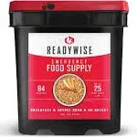 ReadyWise 84 Serving Breakfast & Entree Grab & Go Bucket