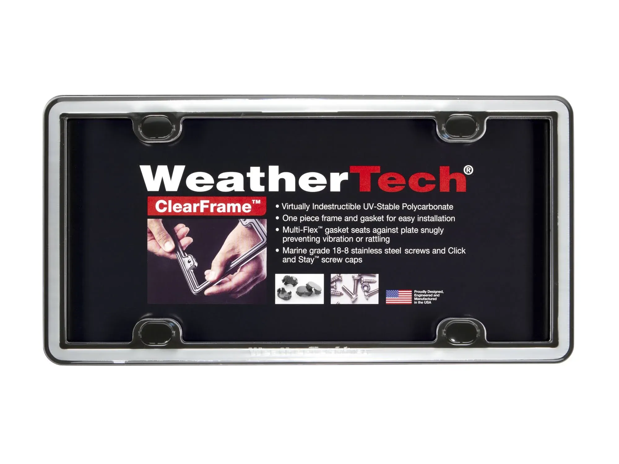 WeatherTech 63023 - ClearFrame ; Chrome;