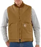 Carhartt Men's Duck Vest/Arctic-Quilt Lined - Carhartt Brown