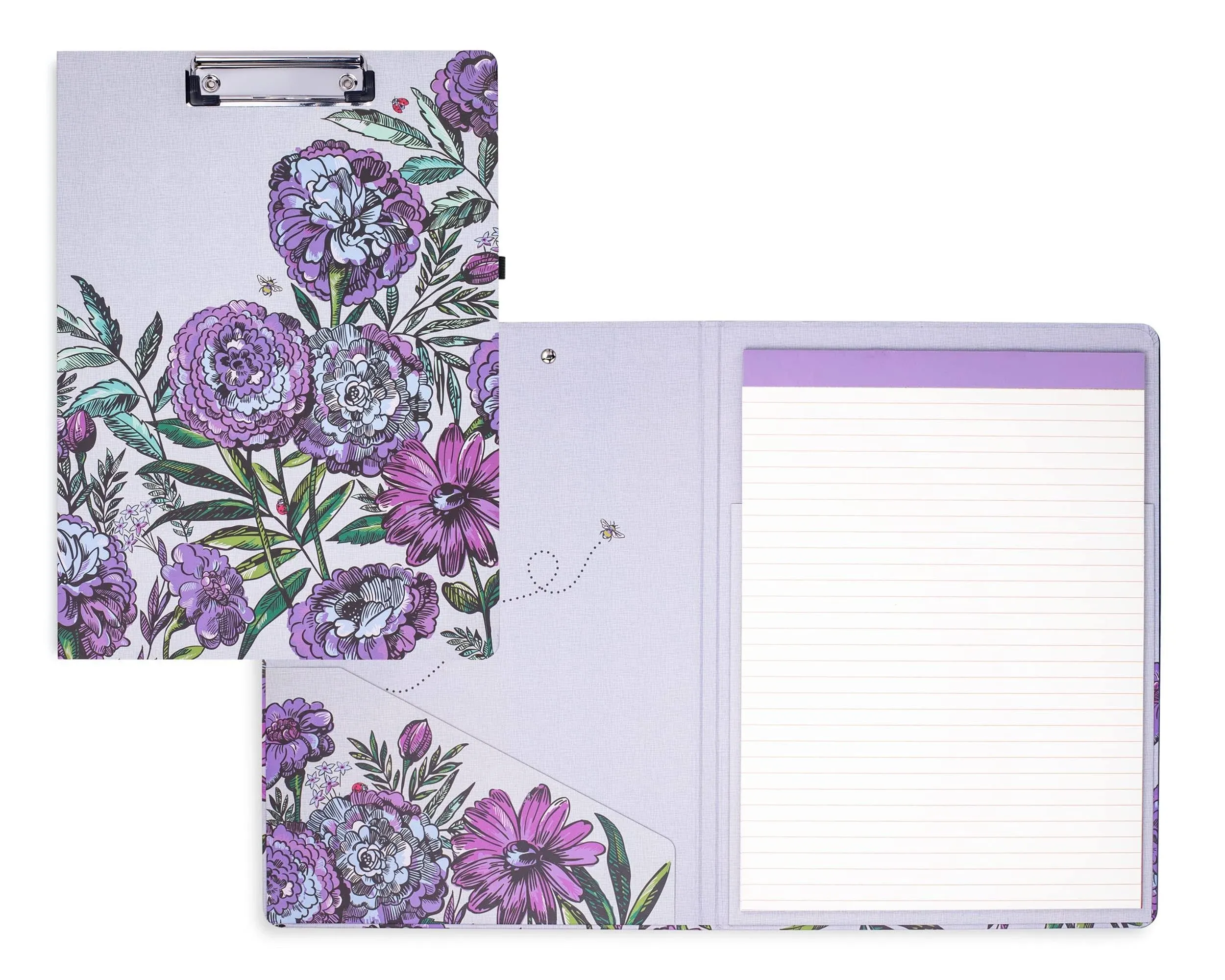 Vera Bradley Clipboard Folio -Lavender Meadow