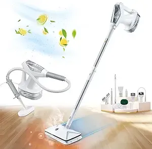 27 in 1 Steam Mop Cleaner Machine with Stand with Handheld Unit for Cleaning Steamer Mops for Hardwood Laminate Floor, Grout Tile, Car 120V