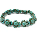 Amy & Annette Turquoise Handmade Sea Turtles Bracelet - Great Gift Idea for Every Occasion Size - (7 inches)