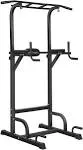 BangTong&Li Power Tower, Pull Up Bar Dip Station/Stand for Home Gym Strength Training Workout Equipment Newer Version