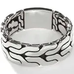 Carved Chain Band Ring, Sterling Silver|RB99842