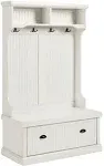 Crosley Furniture Seaside Hall Tree Storage Bench, White