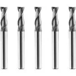 SPEED TIGER Micrograin Carbide Square End Mill - 2 Flute - ISE1/8&quot;2T (5 Pieces, 1/8&quot;) - for Milling Alloy Steels, Hardened Steel, Metal &amp; More – Mill