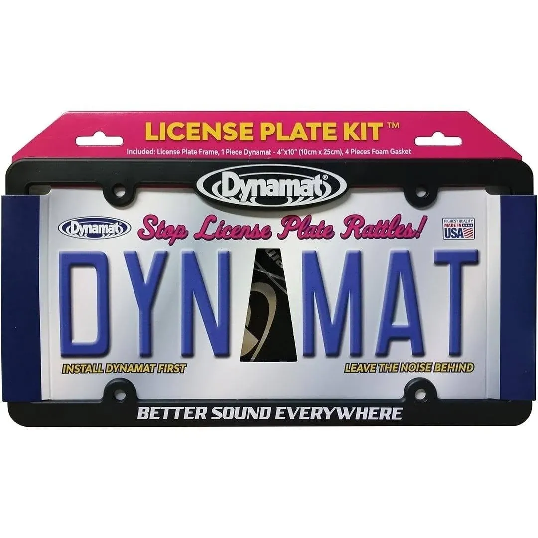 Dynamat Extreme 19100 4&#034;X10&#034; License Frame Kit Sound Deadener