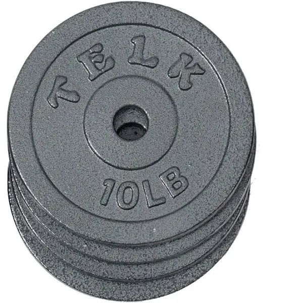 Set of Four 10 lbs. Plates, Size: 4X10P, Black