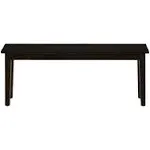 Jofran Simplicity Wood Dining Bench in Espresso