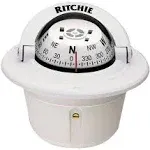 Ritchie F-50W Explorer Compass - Flush Mount - White