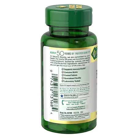 Nature's Bounty Super B Complex with Folic Acid Plus Vitamin C 150 Tablets