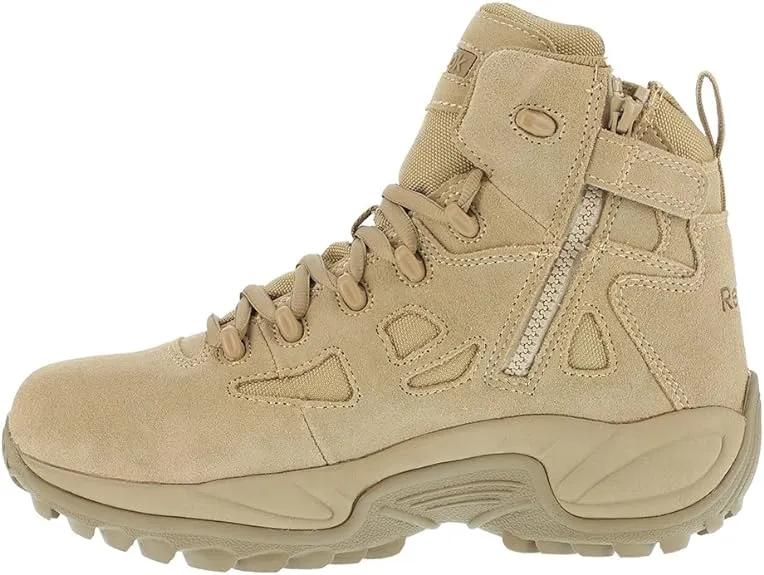 Reebok Men's Rapid Response RB 6" Stealth Composite-Toe Work Boot Desert Tan 10