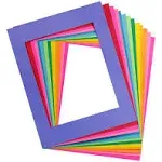 Hygloss Products Bright Specialty Frames Cardstock Paper Frame-Large-11 x 14 Inches-Center Size of 8 x 10 Inches - (10-12 Colors)- 48 Count