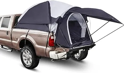 Offroading Gear 8ft Truck Bed Camping Tent w/Canopy | Waterproof | Compatible with F150| Ram| Sierra| GMC| Nissan| Etc.