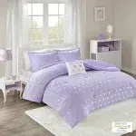 Mi Zone Rosalie Metallic Printed Plush Comforter Set