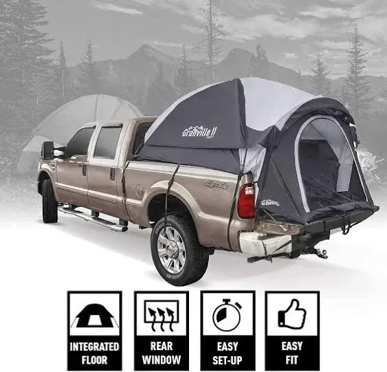 Offroading Gear 8ft Truck Bed Camping Tent w/Canopy | Waterproof | Compatible with F150| Ram| Sierra| GMC| Nissan| Etc.