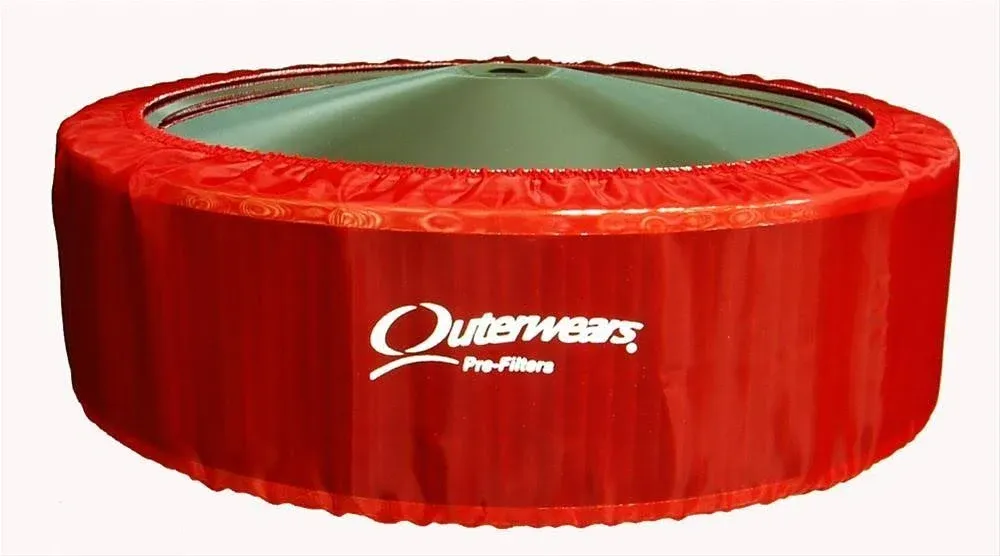 Outerwears Air Pre-Filter Assembly - 14 x 4 in. Element - Red