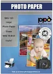 PPD Inkjet Glossy Heavyweight Photo Paper 11x14'' 64lbs. 240gsm 10.9mil x 50 Sheets (PPD123-50)