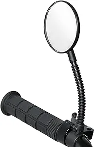 Bike Mirror for Cycling by Delta Cycle - Fully Adjustable Rearview Mirror for Handlebar or Helmet - Fits Road, Mountain, Cruisers, and Electric Bicycles